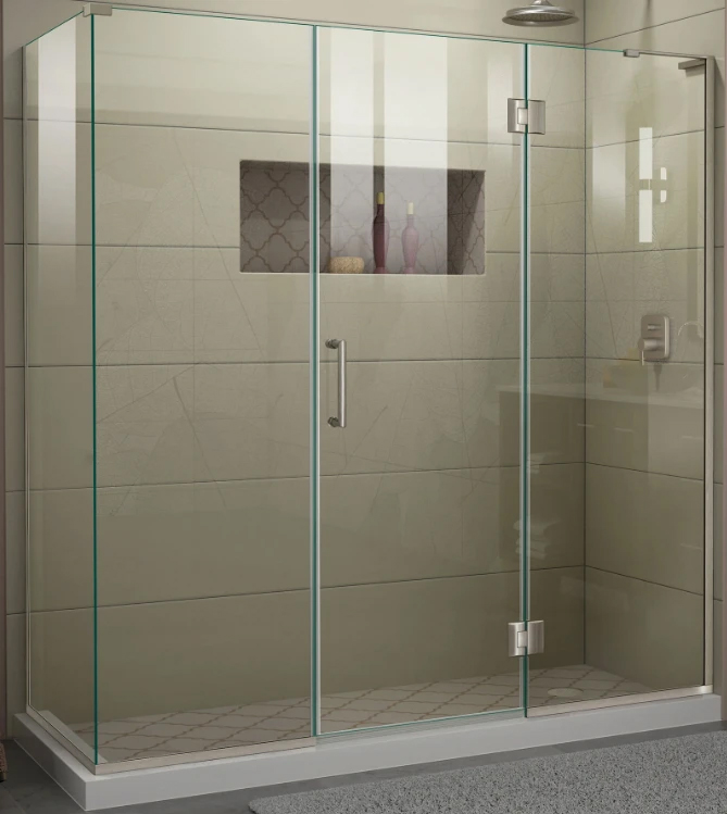  Stainless Steel 90 Degree Glass to Glass Shower Bathroom Door Hinge