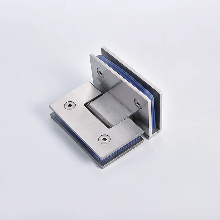  Stainless Steel 90 Degree Glass to Glass Shower Bathroom Door Hinge