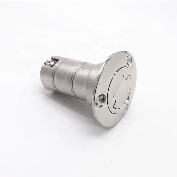  Boat Deck Filler Cap (38/50mm) Keyless Cap Filler Marine Grade Stainless Steel Boat Parts Hardware 