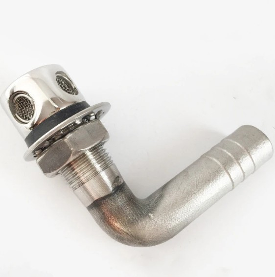 Boat 90 Degree  Angle Gas Tank Vent Fuel Tank Vent Hose Marine Grade Stainless Steel Fittings 