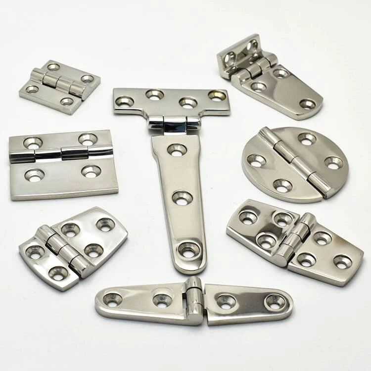  Polished Stainless Steel  Marine Grade Boat Hinge Hardware Heavy Duty Door Hinge 
