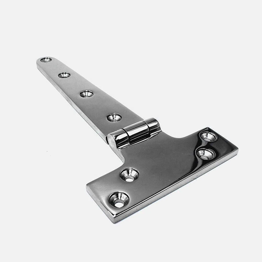 Polished  Marine Hardware Heavy Duty Stainless Steel T Shape Door Hinge (203*98mm)