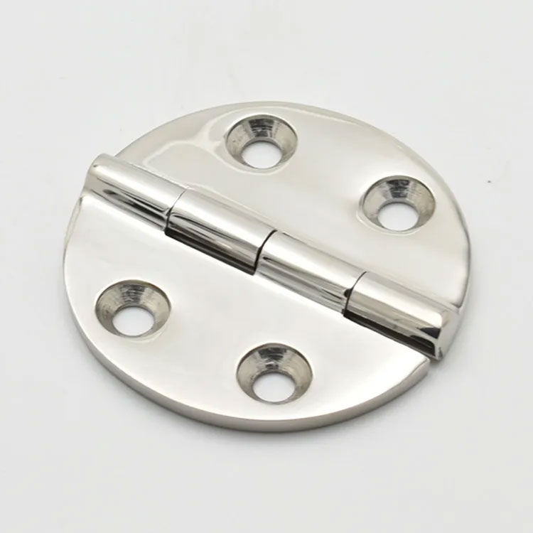  Marine Boat hardward Stainless Steel Butt  Round Shape Hinge (63*63mm) Mirror Polished