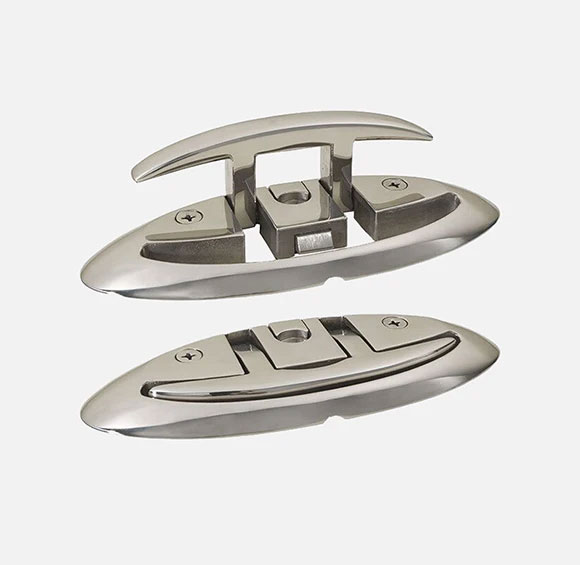 Marine Grade Boat Folding Pull Up Cleat Dock Deck Marine Hardware Line Rope Cleat