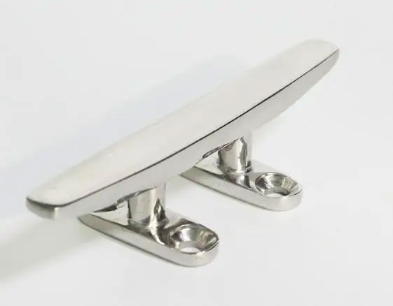 Boat Yacht Marine Grade Stainless Steel  Low Flat Cleat For Deck Rope Tie