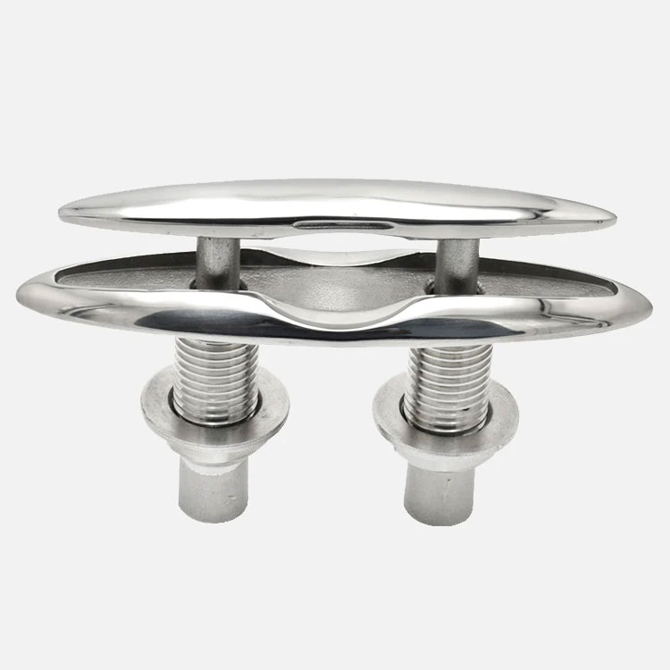 Boat Yacht Marine Stainless Steel Deck Flush Cleat Pull-Up Type Cleat