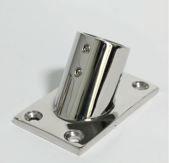   Boat Pipe Hardware 60 Degree Rectangle Stanchion  Cabin Hand Rail Pipe Fittings