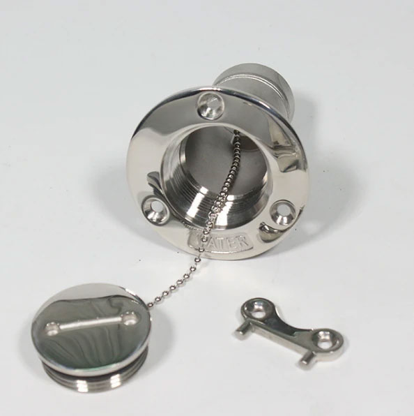 Marine Boat Deck Key Filler for Fuel/Diesel/Waste/Water/Gas38mm & 50mm Stainless Steel 316 Boat Fittings